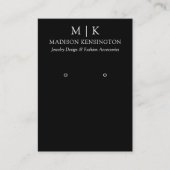 Handmade Monogram oder Add Logo Overe Display Card Visitenkarte (Vorderseite)