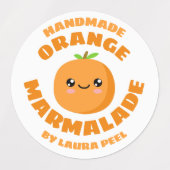 Handmade Orange Marmalade Etiketten (Design 1)