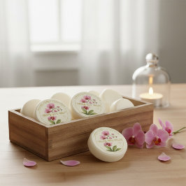Handmade Orchid Wax Melts Round Sticker
