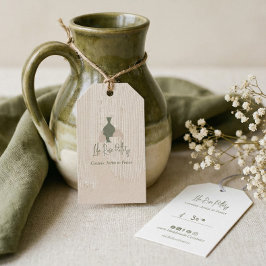 Handmade Pottery Business Brand Gift & Price Tag  Geschenkanhänger