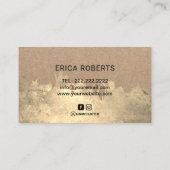 Handmade Products Mountain Logo Rustic Kraft #2 Visitenkarte (Rückseite)