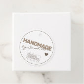 Handmade Rustic Natural Paper Simple Logo Template Geschenkanhänger (Beispiel)