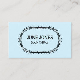 Handmade Schriftart Wonky Text Chic Custom Whimsic Visitenkarte