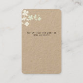 Handmade Scrunchie Card Visitenkarte (Rückseite)