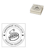 Handmade Sewing Custom Circle Stamp Gummistempel (Stempel)