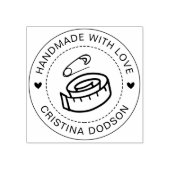 Handmade Sewing Custom Circle Stamp Gummistempel (Prägung)