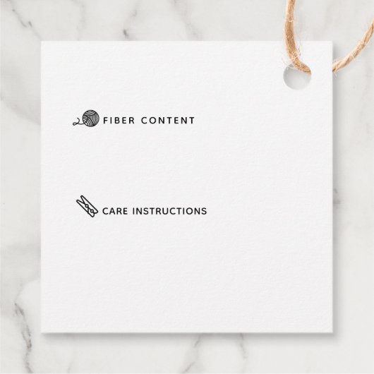 Handmade Shop - Logo Geschenkanhänger (Rückseite)