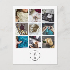 Handmade Shop Packung Beilage Collage + Coupon Postkarte