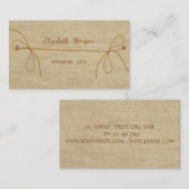 Handmade Simple Rustic Visitenkarte (Vorne/Hinten)