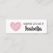 Handmade Small Business Card Mini Visitenkarte (Vorderseite)