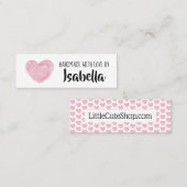 Handmade Small Business Card Mini Visitenkarte (Vorne/Hinten)
