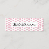 Handmade Small Business Card Mini Visitenkarte (Rückseite)