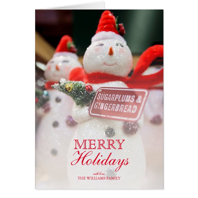 Handmade Snowman Ornament (Vorne)
