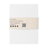 Handmade Soap Belly Band Beige Product Label Wrap (Rückseitenbeispiel)