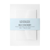 Handmade Soap Belly Band Blue Product Label Wrap (Vorderseite Beispiel)