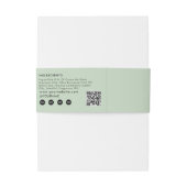 Handmade Soap Belly Band Green Product Label Wrap (Rückseitenbeispiel)