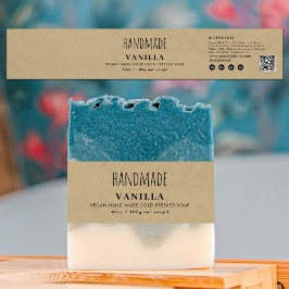 Handmade Soap Belly Band Kraft Product Label Wrap