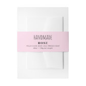 Handmade Soap Belly Band Pink Product Label Wrap (Vorderseite Beispiel)