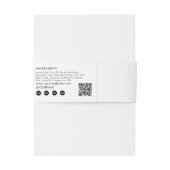 Handmade Soap Belly Band White Product Label Wrap (Rückseitenbeispiel)