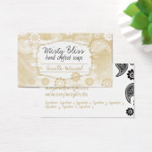 Handmade soap gold vanilla oatmeal business card (Schreibtisch)