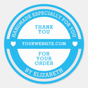 Handmade speziell für Sie Runder Aufkleber