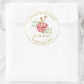 Handmade-Strick Runder Aufkleber (Tasche)