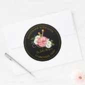 Handmade-Strick Runder Aufkleber (Umschlag)