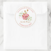Handmade-Strick Runder Aufkleber (Tasche)