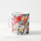 Handmade surreal abstract pattern. Modern artistic Kaffeetasse (Vorderseite Links)