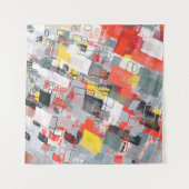 Handmade surreal abstract pattern. Modern artistic Wandteppich (Vorderseite (Horizontal))