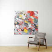 Handmade surreal abstract pattern. Modern artistic Wandteppich (Beispiel (Horizontal))