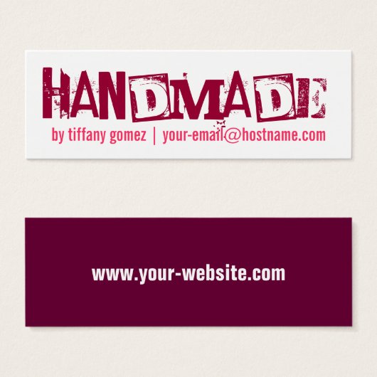 Handmade-Tag (Vorne & Hinten)
