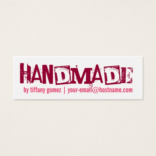 Handmade-Tag (Vorderseite)