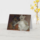 Handmade Teddies Karte (Gelbe Blume)
