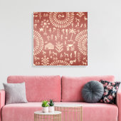 Handmade Tribal Warli Folk Art ... Leinwanddruck (Insitu (Wohnzimmer))