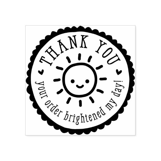 HANDMADE VERPACKUNG niedliche Sonne Vielen Dank Gummistempel (Prägung)