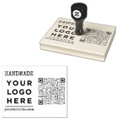 Handmade Website Business Logo QN Code Benutzerdef Gummistempel (Stempel)