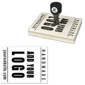 Handmade Website Custom Business Logo Custom Rubin Gummistempel (Stempel)