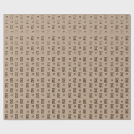 Handmade Website Ihr Business-Logo Geschenkpapier (Flach)