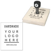Handmade Website Ihr Business Logo Holzkunst Brief Gummistempel (Stempel)