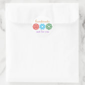 "Handmade"-Weihnachtsgeschenk Runder Aufkleber (Tasche)