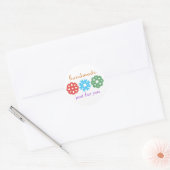 "Handmade"-Weihnachtsgeschenk Runder Aufkleber (Umschlag)