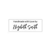 Handmade with Liebe by "Signature Script Name" Permastempel (Design)