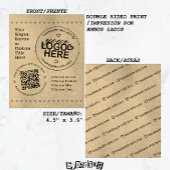 Handmade with Liebe Custom Logo QR Code Rustikal Flyer