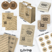 Handmade with Liebe Custom Logo QR Code Rustikal Flyer