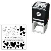 Handmade with Liebe Hearts Script Etsy Zuhause Cra Permastempel (Beispiel)