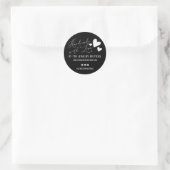 Handmade with Liebe Hearts Script Etsy Zuhause Cra Runder Aufkleber (Tasche)