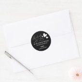 Handmade with Liebe Hearts Script Etsy Zuhause Cra Runder Aufkleber (Umschlag)