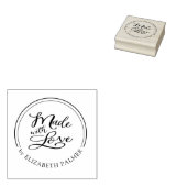 Handmade with Liebe Whimsical Script Product Brief Gummistempel (Stempel)