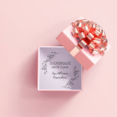 Handmade With Love Doodle Wreath Custom Name Permastempel